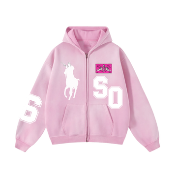 Copy cat zip up hoodie